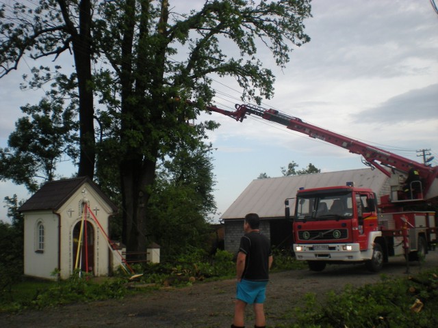 W kilkanaście minut trąba powietrzna połamała drzewa i zniszczyła budynki