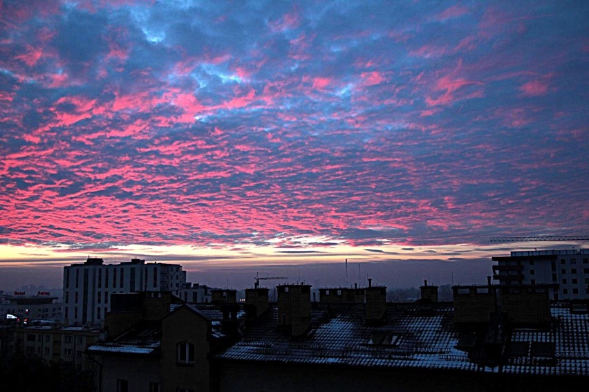 Piękny wschód słońca w Krakowie [ZDJĘCIA]