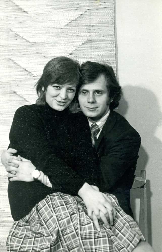 Jacek Falfus ze swoją żoną.