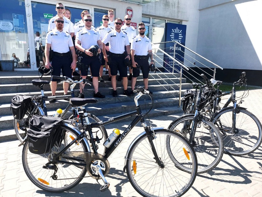 Policjanci na rowerach wyjadą na ulice Piotrkowa i Sulejowa....