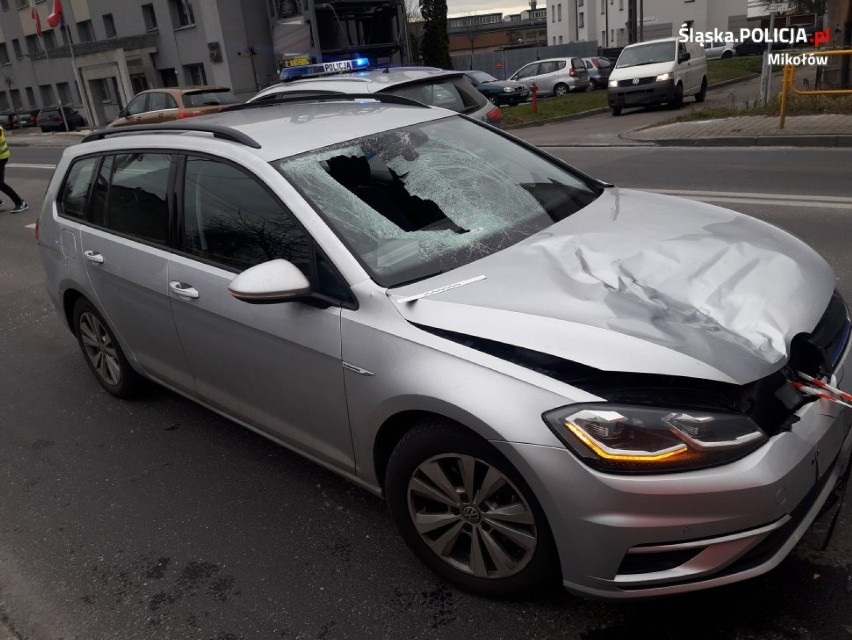 Śmiertelny wypadek w Mikołowie. Samochód przejechał mężczyznę na przejściu dla pieszych