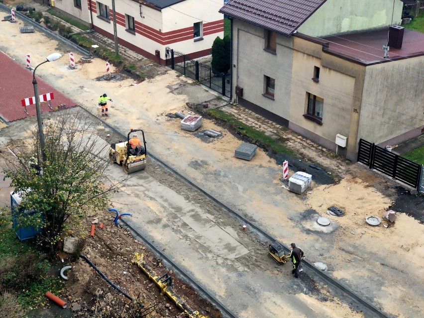 W Czeladzi trwa przebudowa i remont ulicy Ogrodowej...