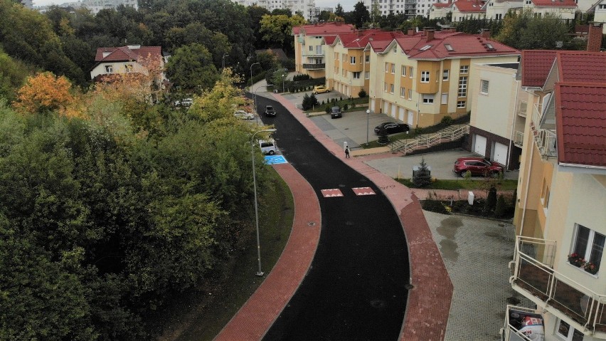 Ulica Pagórkowa w Gdańsku po przebudowie, listopad 2019