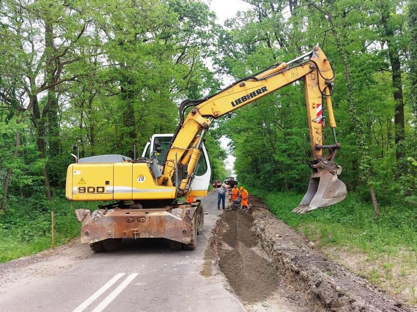 Remonty dróg w okolicach Osiecznej, Pawłowic i Frankowa