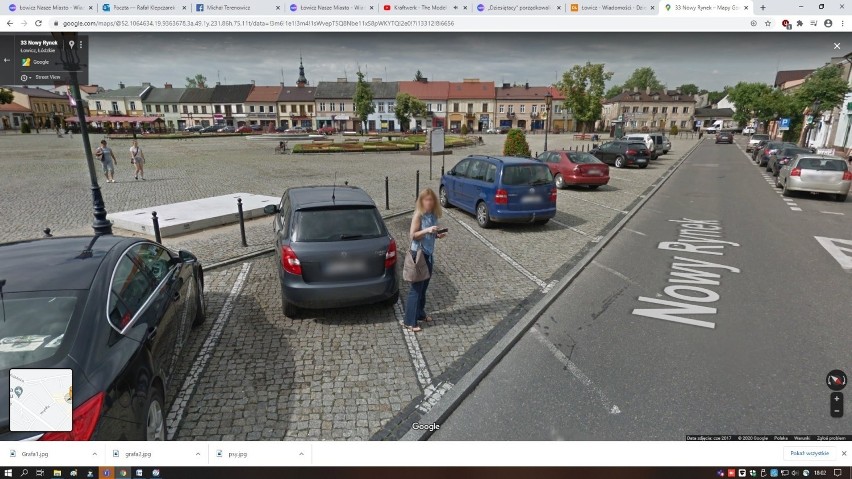 Nowy Rynek w Łowiczu i okolice na Google Street View. Kogo...