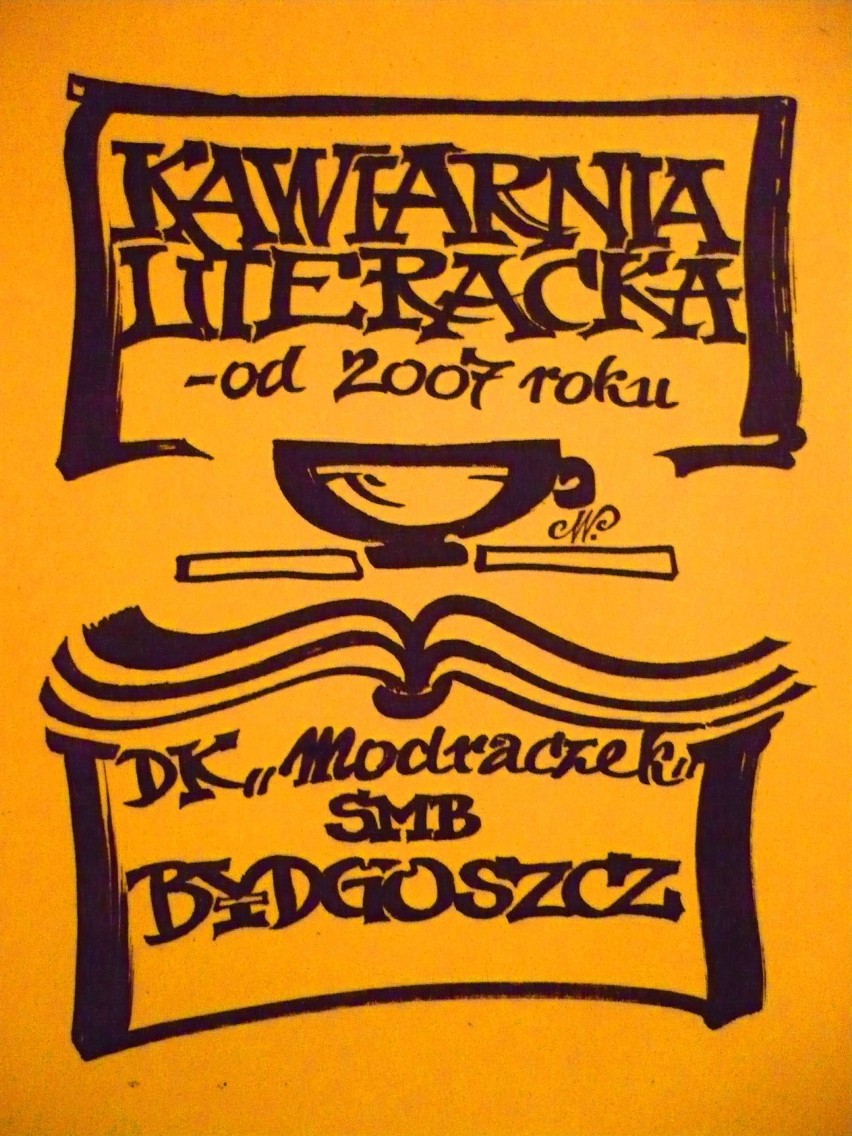 Logo Kawiarni Literackiej "Modraczka"