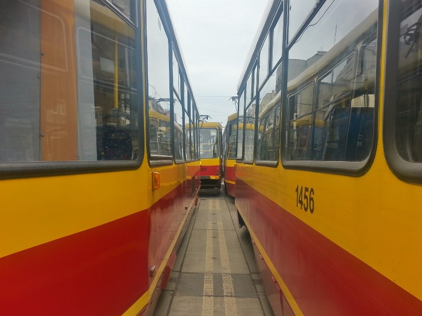 Zderzenie tramwajów na Piotrkowskiej w Łodzi. 23 maja 2015r.