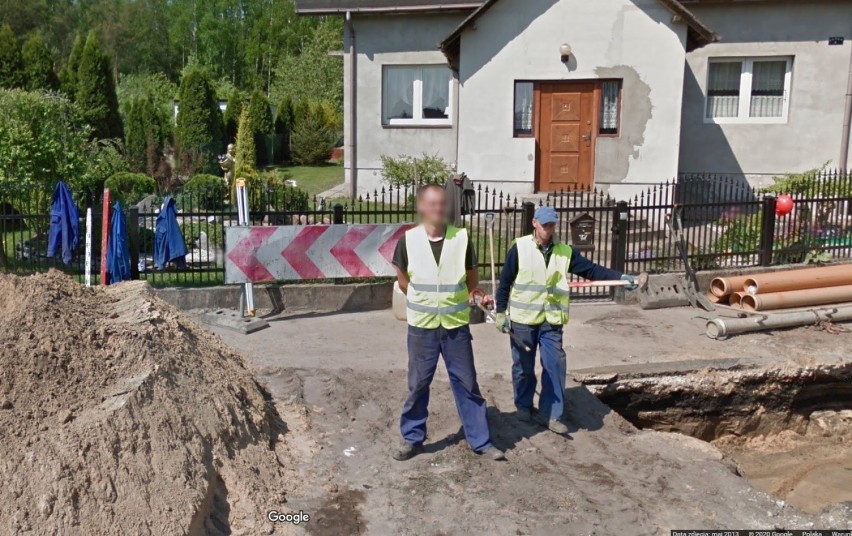 Przyłapani przez Google Street View w gminie Aleksandrów...