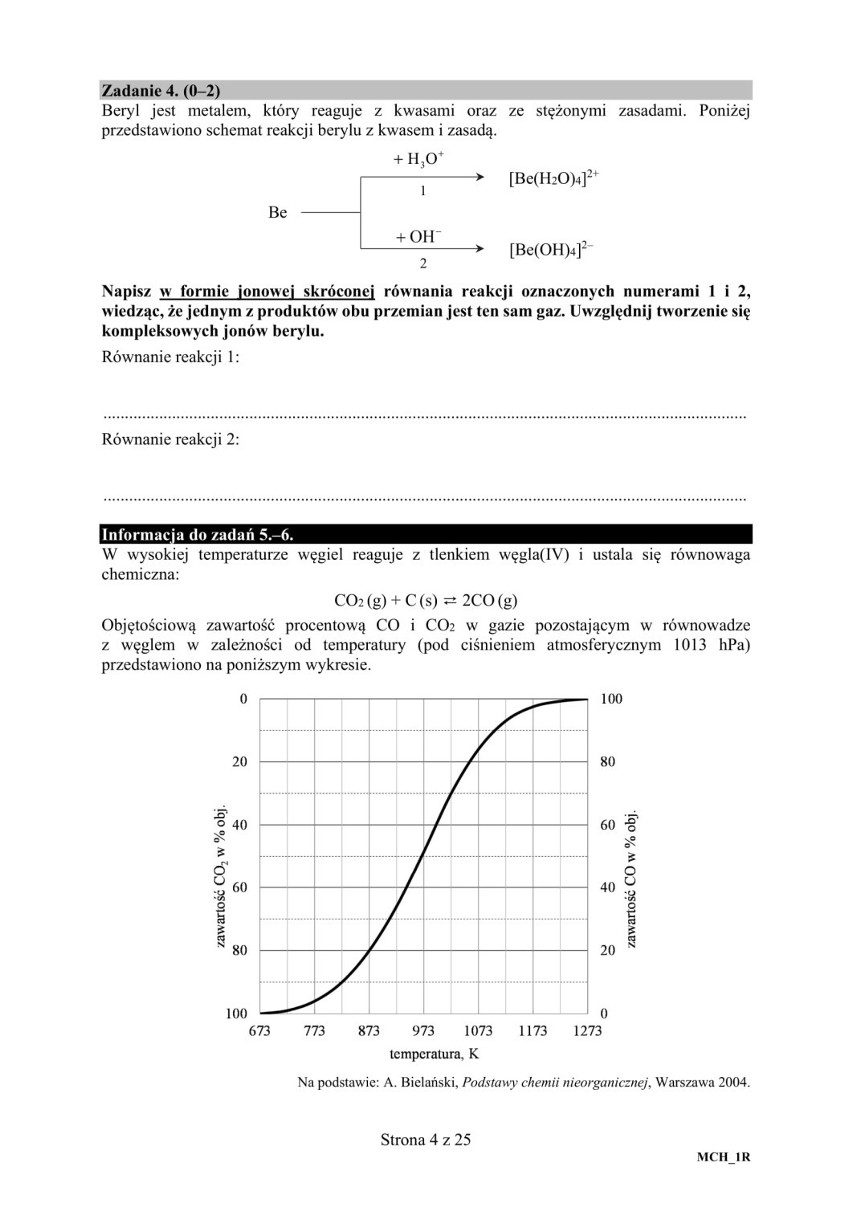 Matura Chemia 2018. Trudna matura z chemii Odpowiedzi, Arkusz CKE, Zadania, Rozwiązania