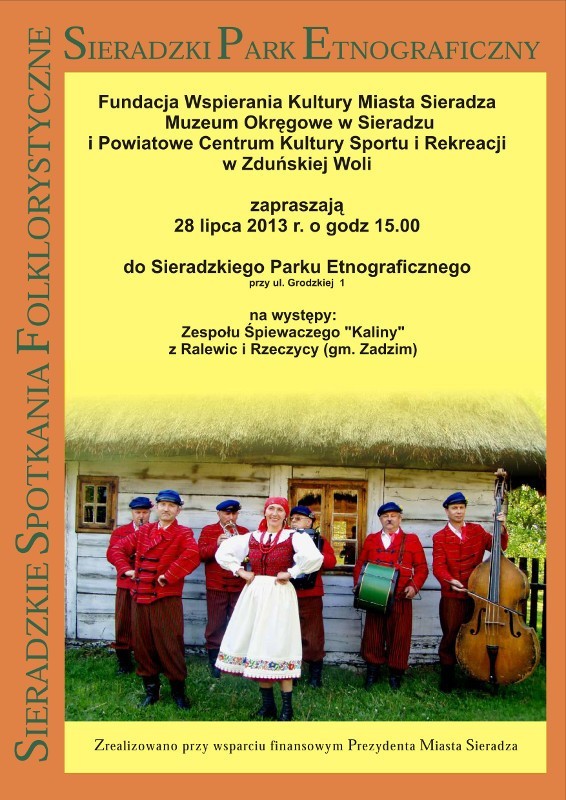 Folklor w skansenie w Sieradzu zabrzmi ponownie 28 lipca