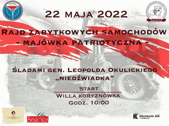 W niedzielę 22.05 w powiatach bocheńskim i proszowickim odbędzie się rajd śladami generała Leopolda Okulickiego