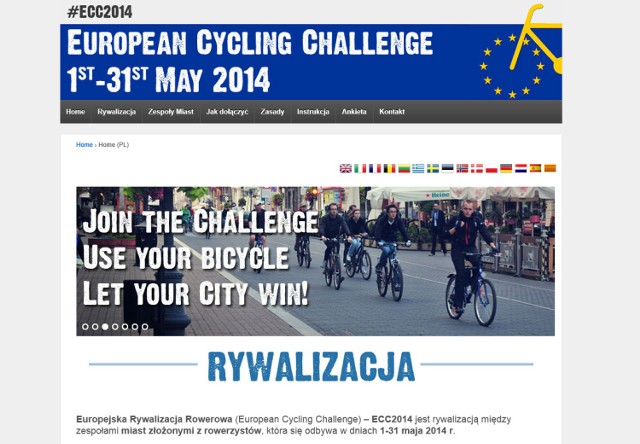 Łódź startuje w European Cycling Challenge 2014