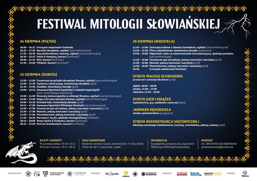 Zapraszamy na Festiwal Mitologii Słowiańskiej w Grodzisku Owidz 