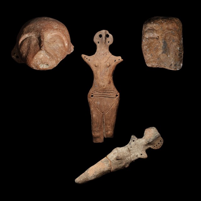 Gliniane figurki z okresu neolitu