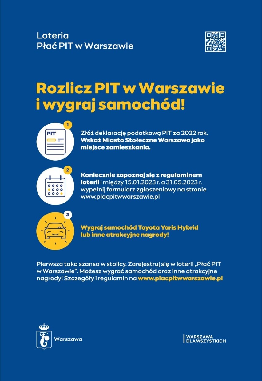 Loteria PIT w Warszawie
