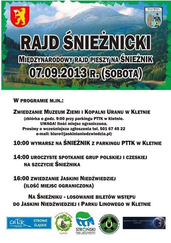 Zapraszamy na Rajd Śnieżnicki - Międzynarodowy Rajd Pieszy...