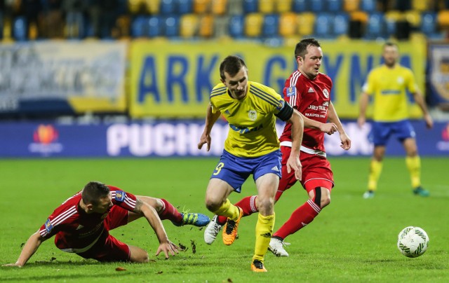 Arka Gdynia pokonała u siebie Drutex-Bytovię 1:0 i awansowała do półfinału Pucharu Polski