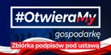 Akcja "Otwieramy gospodarkę" w dwóch miejscach. Będą zbierane podpisy mieszkańców Goleniowa