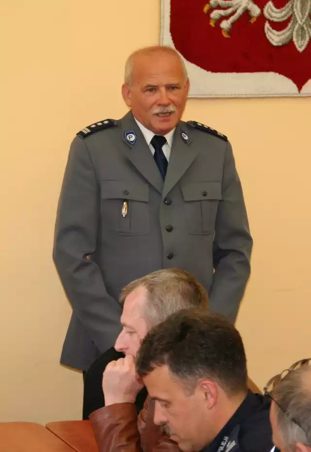 Komendant Mirosław Tukaj pożegnał się z tarnogórskimi policjantami 8 czerwca