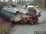 Wypadek w Sernikach: BMW zderzyło się z mercedesem (ZDJĘCIA) 