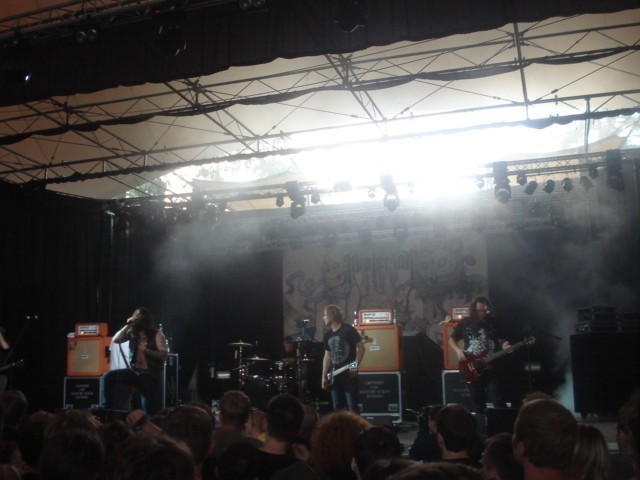 Zespół Kvelertak podczas festiwalu Rock in Summer