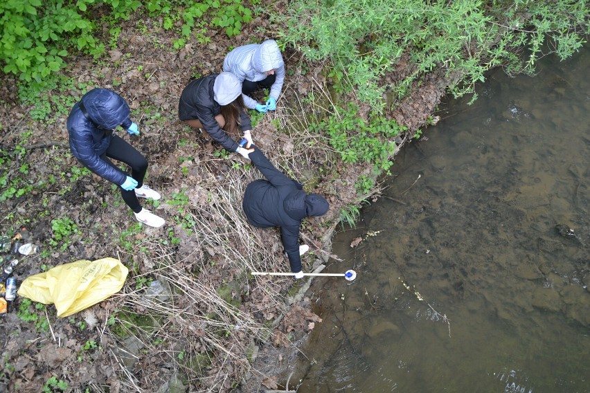 Operacja "Czysta Rzeka" na Kotlace. Ilość tego, co wolontariusze znaleźli nad brzegiem i w korycie potoku, jeży włosy na głowie