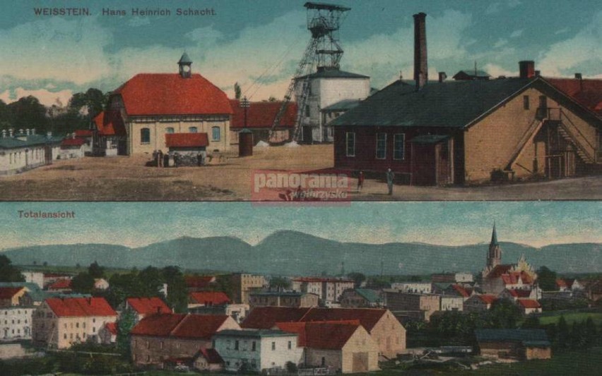Wałbrzych: Biały Kamień na pocztówkach z początku XX wieku
