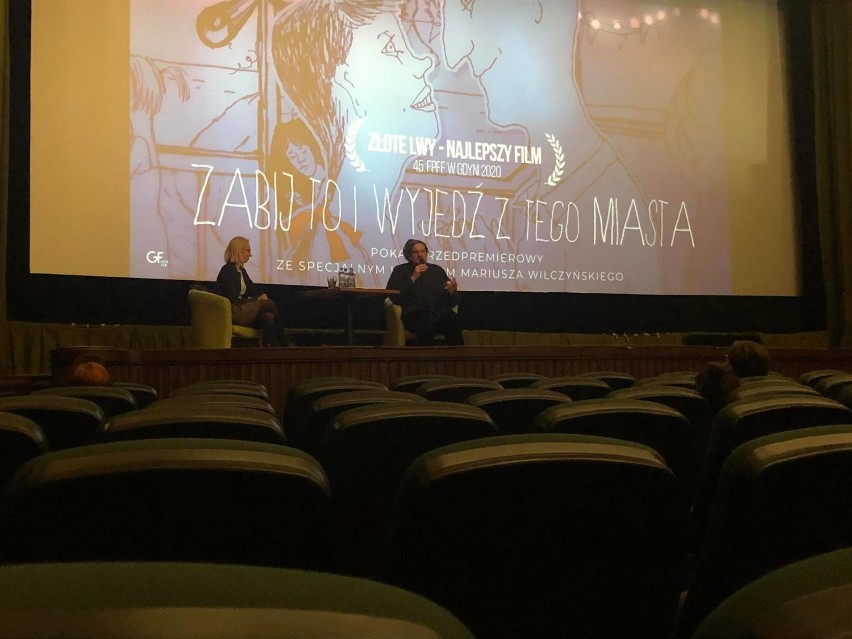 Reżyser nagrodzonego "Złotymi Lwami" filmu Mariusz Wilczyński, w Kinie Zorza w Rzeszowie, opowiadał o znajomości z Nalepą [FOTO]