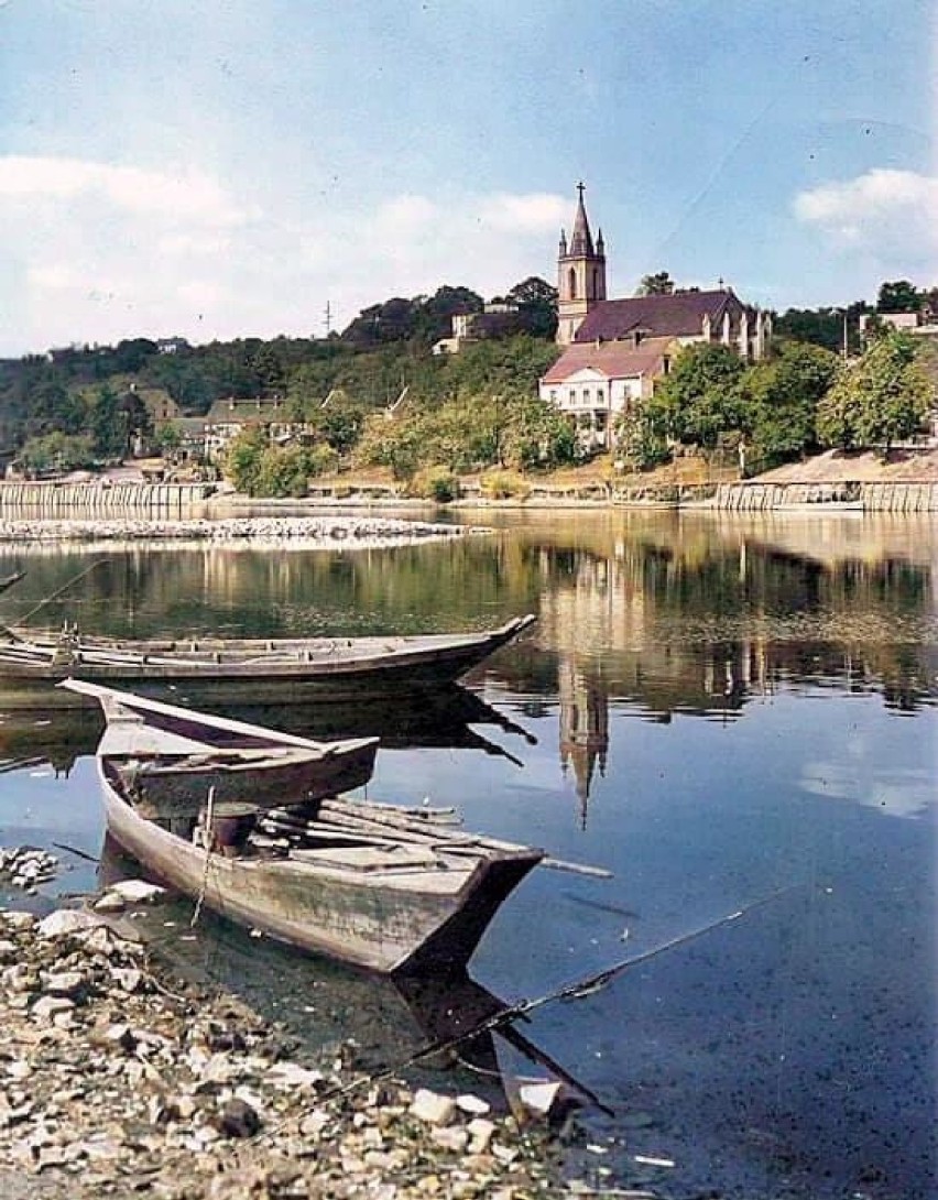 Widok na Odrę oraz kościół św. Andrzeja. Lata 1927-1945.
