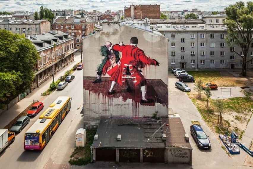 Murale na Pradze powstałe w ramach festiwalu Street Art...