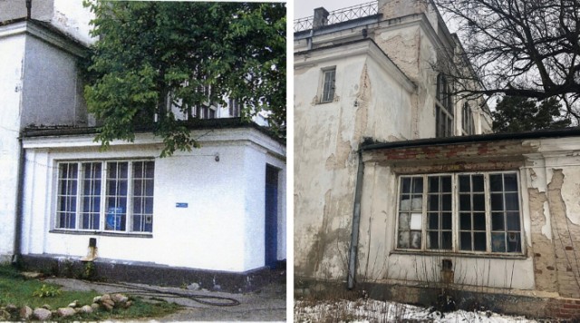 Stan budynku w 2008 roku i obecnie - porównanie