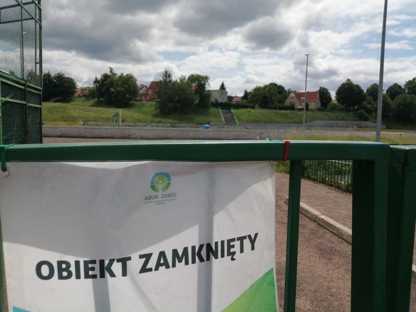 Stadion na Piaskowej Górze zamkięty