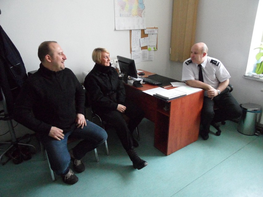 Grzegorz Michoń wylicytował jeden dzień służby w policji. Towarzyszyliśmy mu podczas wizyty w KMP