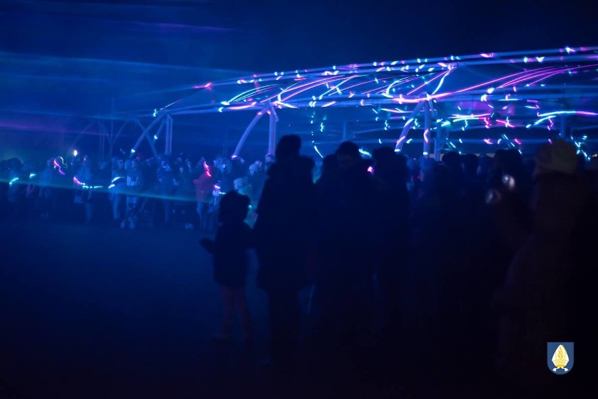 Pelplin: laserowe show na powitanie Nowego Roku [ZDJĘCIA]