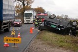 Wypadek samochodowy w Ludwikowie