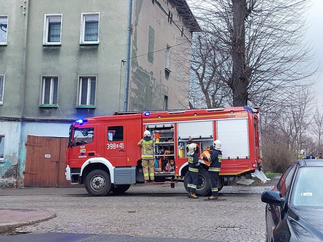 Działania przy ul. Kolejowej w Boguszowie.