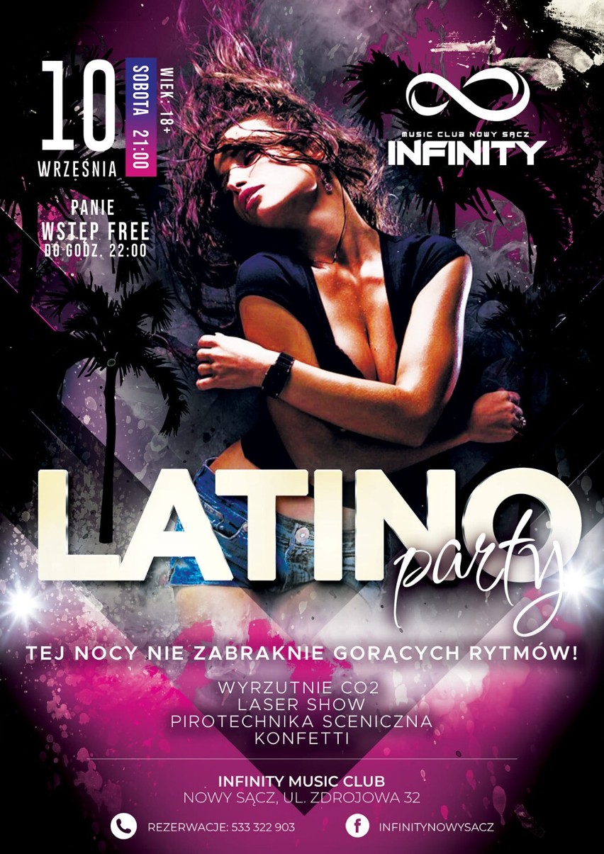 Latino Party w sobotę, 10 września, od godz. 21 w Infinity...