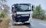 Ciężarówki zderzyły się na skrzyżowaniu w gminie Rusiec AKTUALIZACJA