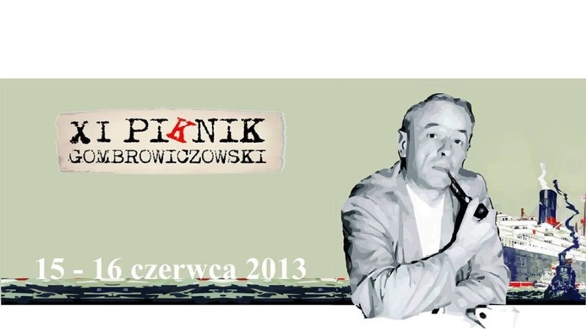 Plakat XI Pikniku Gombrowiczowskiego.