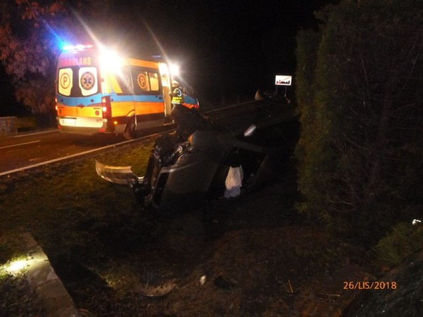 Wypadek na drodze DW905 w miejscowości Babienica