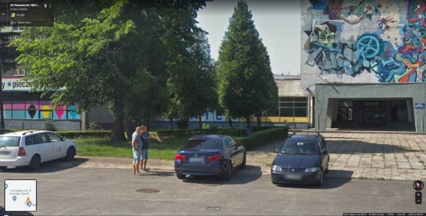 Łowicz w Google Street Wiev. Mieszkańcy Przedmieścia i okolic w obiektywie kamer.