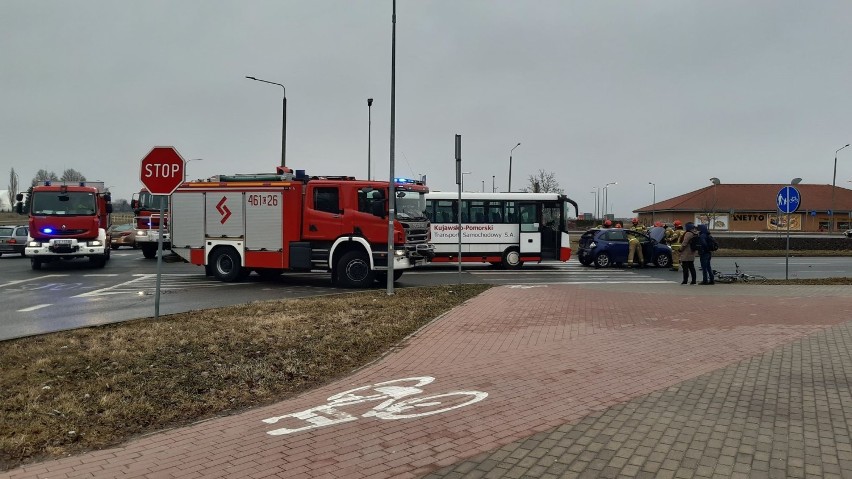 Wypadek na Rąbinie w Inowrocławiu. Zobaczcie zdjęcia >>>>