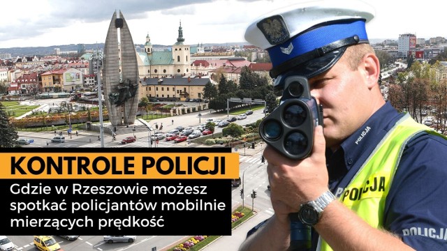 Sprawdź gdzie spotkasz policjantów z radarem w Rzeszowie.