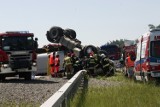 Wypadek na S3 między Legnicą, a Lubinem [NOWE ZDJĘCIA]