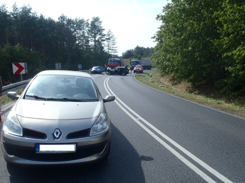 Wypadek na drodze pomiędzy Złotowem a Zakrzewem