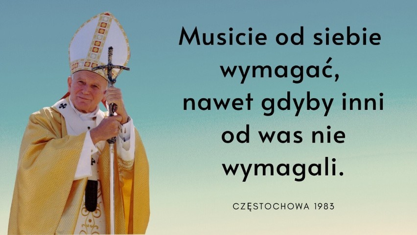 "Musicie od siebie wymagać, nawet gdyby inni od was nie...