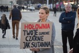 Strajk Kobiet w Częstochowie na Palcu Biegańskiego. Pikietę zakłócili "obrońcy życia". Zobacz ZDJĘCIA