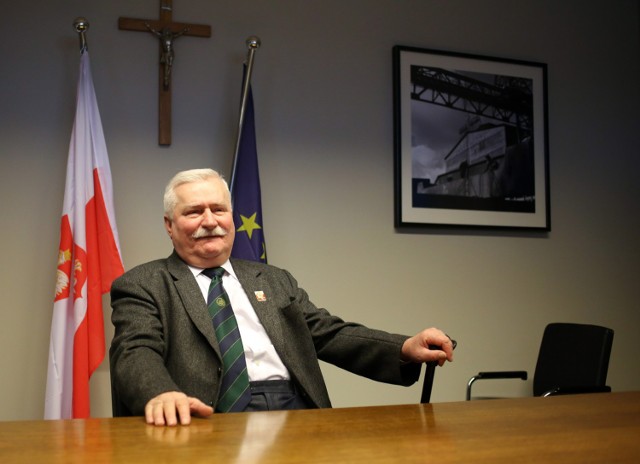 Lech Wałęsa w swoim biurze w Europejskim Centrum Solidarności w Gdańsku.