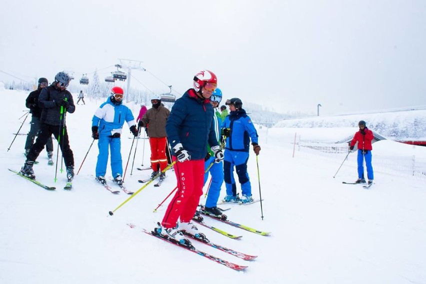 Prezydent Andrzej Duda jeździł na nartach w Szczyrku razem z prezydentem Słowacji [ZDJĘCIA]