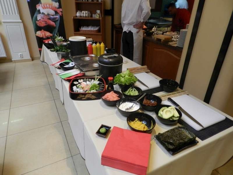 W Hotelu Pietrak można było spróbować kuchni japońskiej,